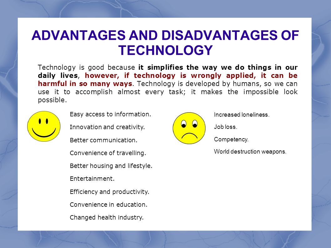 Essay about technology advantages and disadvantages – Analytical Essay